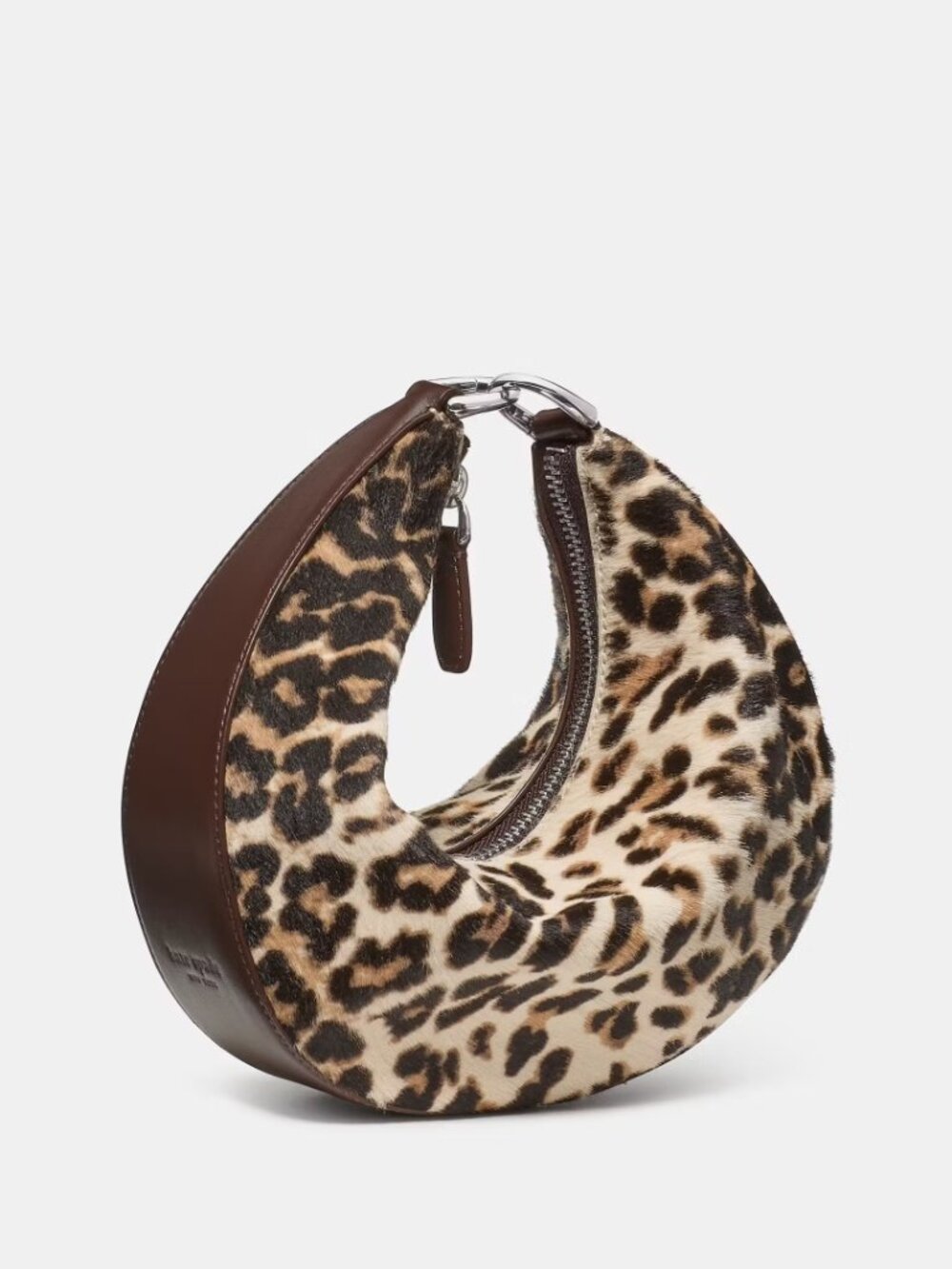 NEW Kate Spade Duo Bag in Leopard Haircalf Crossbody w/ Dark Brown leather trim - Picture 5 of 16